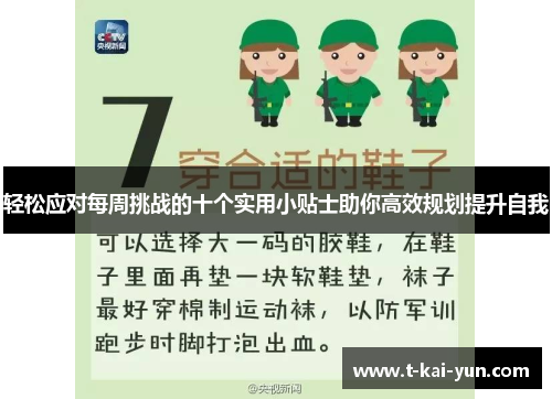 轻松应对每周挑战的十个实用小贴士助你高效规划提升自我