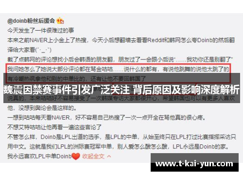 魏震因禁赛事件引发广泛关注 背后原因及影响深度解析